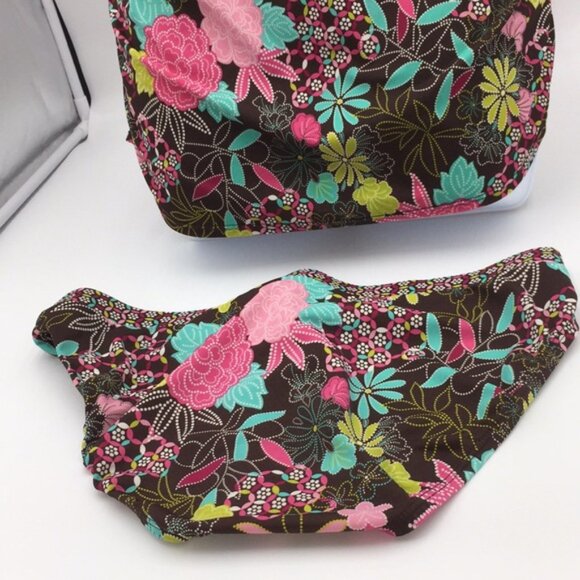 Motherhood Maternity Floral 2 Piece Tankini Swimsuit Size Medium - Picture 7 of 12